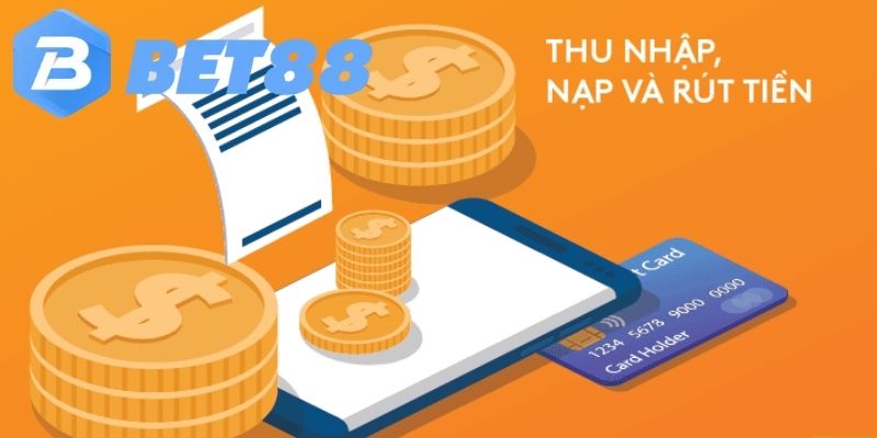 Các phương thức rút tiền phổ biến tại Bet88